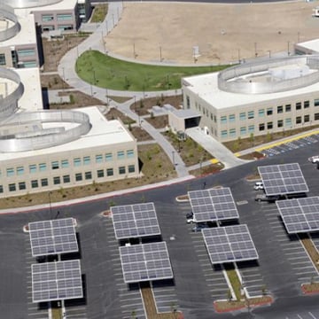 A 2008 view of the State Fund Vacaville campus from the air.